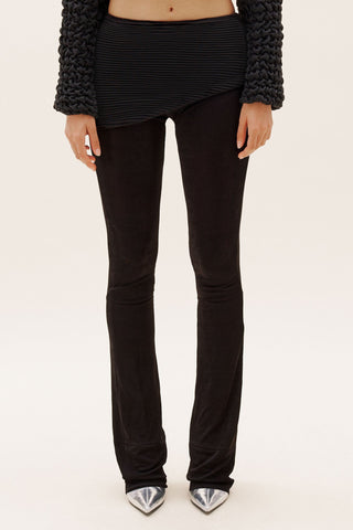 Black Plisse Pant