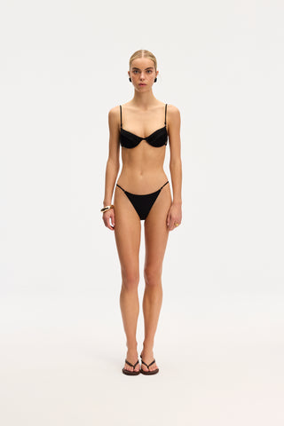 Amy Black Bikini Top