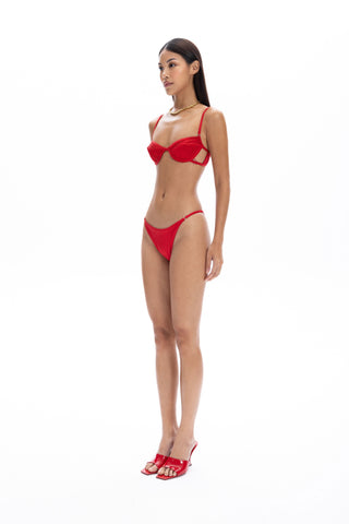 Amy Red Bikini Top