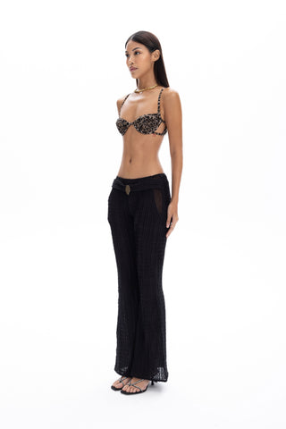 Cindy Black Beach Trouser