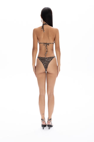 Lia Leopard Bikini Top