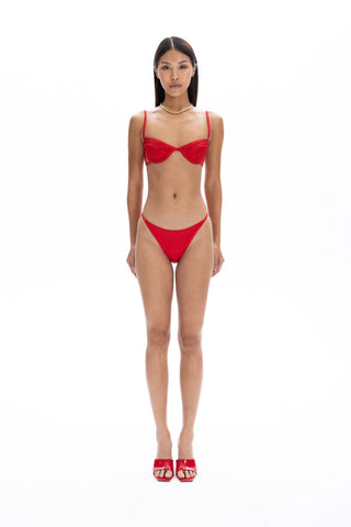 Amy Red Bikini Top