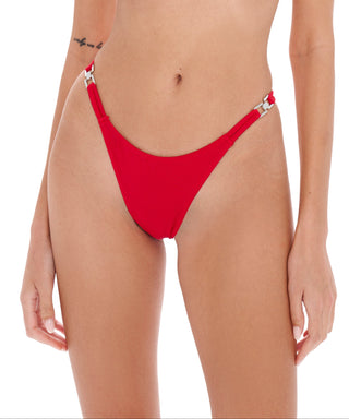 Lia Red Bikini Bottom