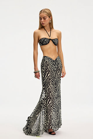 Anna Zebra Beach Skirt