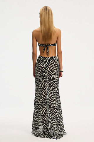 Anna Zebra Beach Skirt