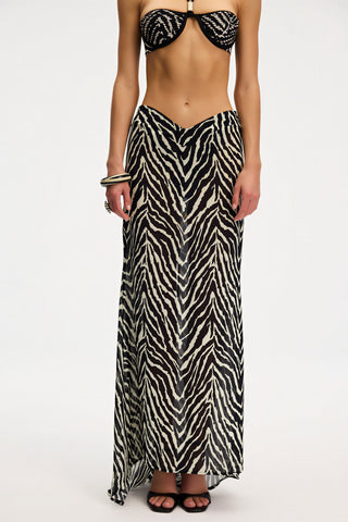 Anna Zebra Beach Skirt