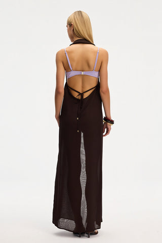 Delia Brown Long Beach Vest