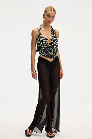 Aida Zebra Loop Top