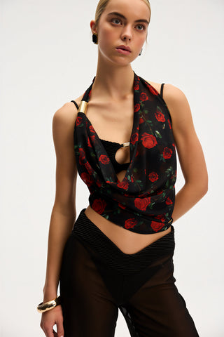 Aida Roses Loop Top