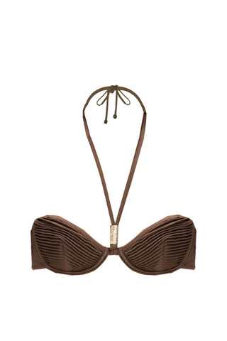 Gal Brown Bikini Top