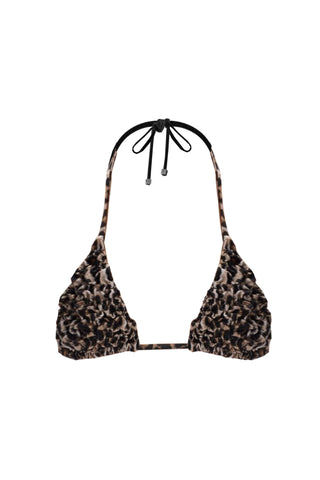 Lia Leopard Bikini Top