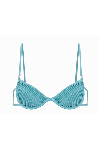 Amy Blue Bikini Top
