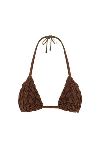 Lia Brown Bikini Top